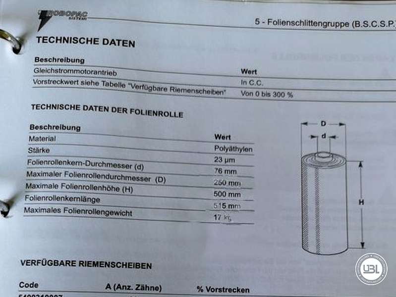Photo #2 of Used Pallet Stretch Wrapper Robopac Genesis Futura L 2008