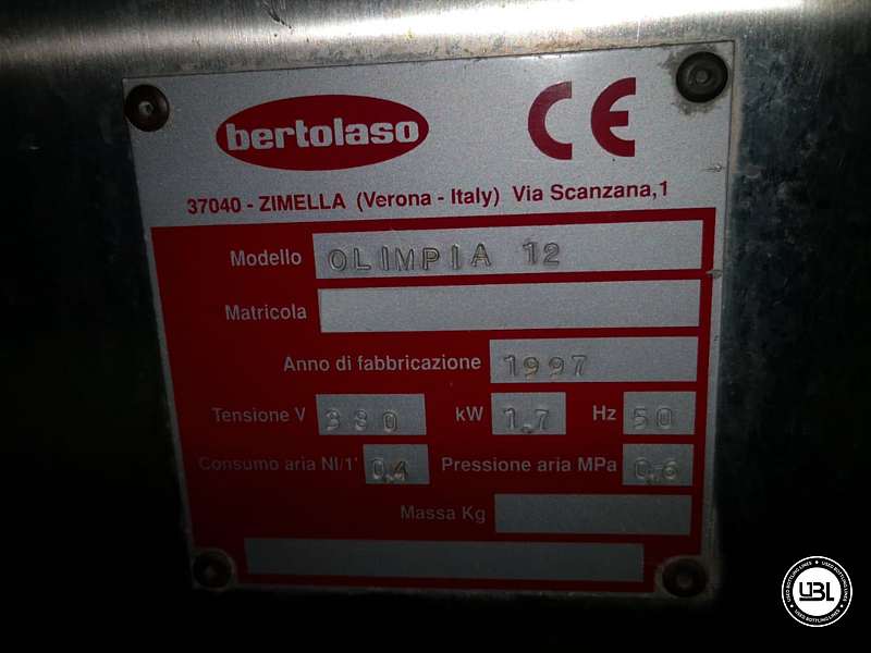 Photo #7 of Used Filling Machine Bertolaso Olimpia 12 valves for still wine 2500 bph