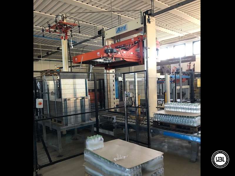 Photo #1 of Used Palletizer ACMI RASAR P135 & Stretch Wrapper ACMI AVVOLGITORE 121