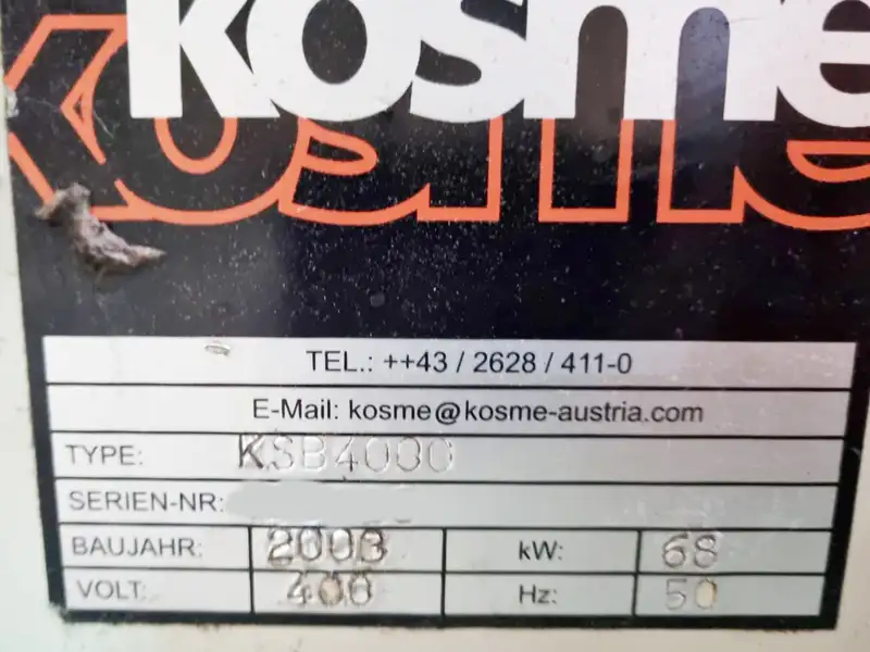 Photo #3 of Used Blow Molding Machine Kosme 2003