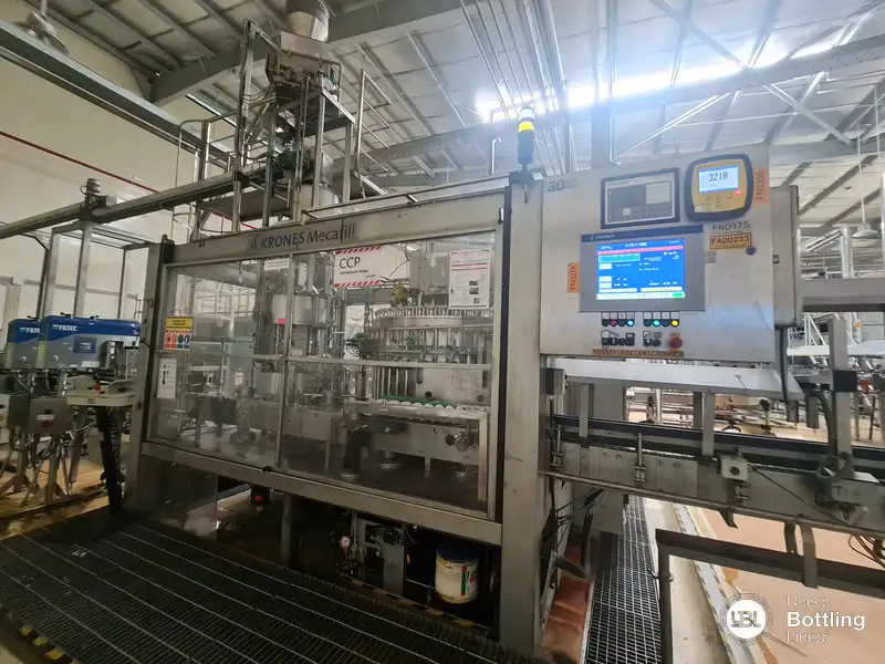 Photo #1 of Used Complete Bottling Line for Returnable Glass Krones 2003