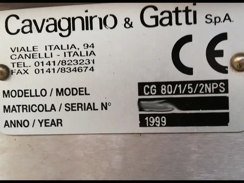 Photo #5 of Used Labeling Machine Cavagnino & Gatti 1999