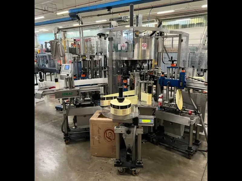 Photo #1 of Used labeling machine Simac optical centering