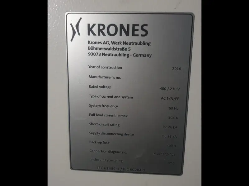Photo #6 of Used Blow Molding Machine KRONES Contiform C312 PRO year 2016