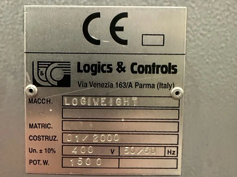 Photo #4 of Used Carton Weight Scale Logics & Controls year 2000