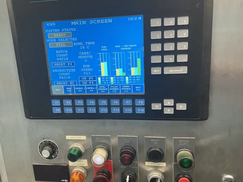 Photo #5 of Used Can Filler Krones 50V and Seamer Angelus 62H up to 30000 cph