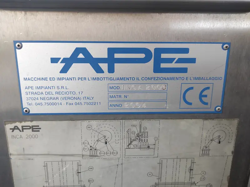 Photo #11 of Used case packer APE INCA 2000 year 2004