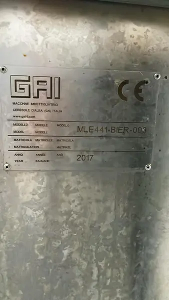 Photo #31 of Used filling line for beer GAI up to 900 bph year 2017