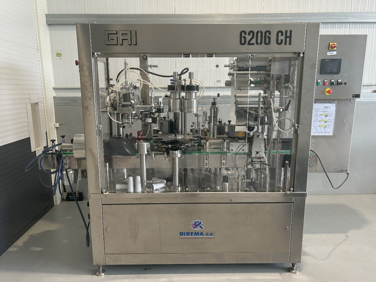 Photo #1 of Used Labeling Machine + capsuling machine GAI 6206CH-001 1200 bph