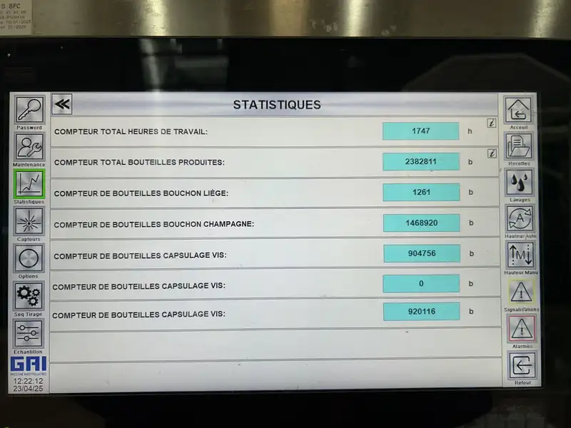 Photo #13 of Used Bottling Line for champagne, sparkling and still wine 4000 bph