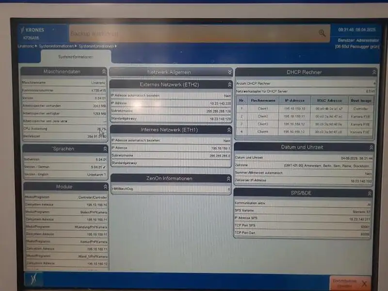 Photo #21 of Used Inspector KRONES Linatronic K735 year 2011