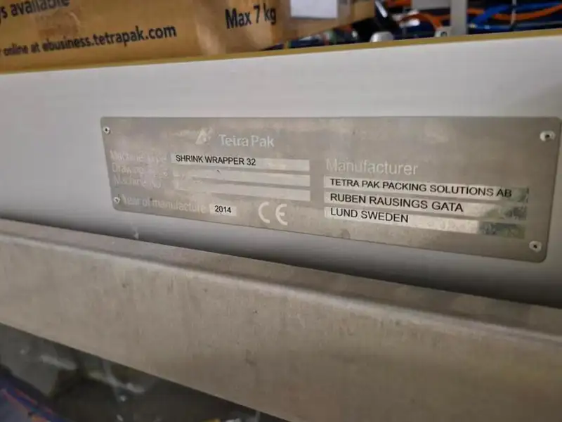 Photo #6 of Used Shrink Wrapper Tetra Pak year 2014 9000 bricks/hour