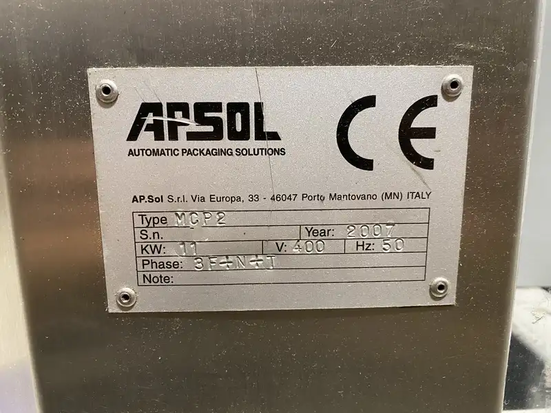 Photo #5 of Used Case Packer Apsol MCP2 3500 bph