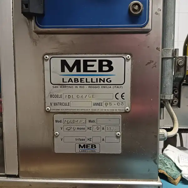 Photo #6 of Used Labeling Machine MEB 1500 bph