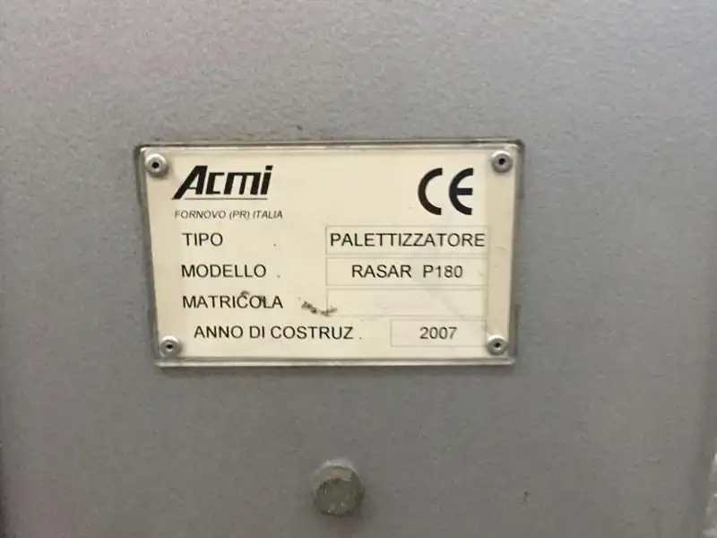 Photo #3 of Used Palletizer ACMI RASAR P180 2200 plastic crates – hour