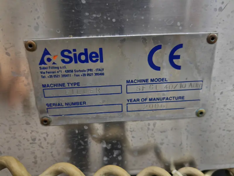 Photo #25 of Used bottling line SIDEL for still water in PET bottles 25200 bph