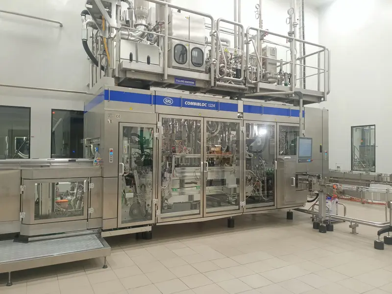 Photo #1 of Used bottling line SIG for milk and juice year 2023